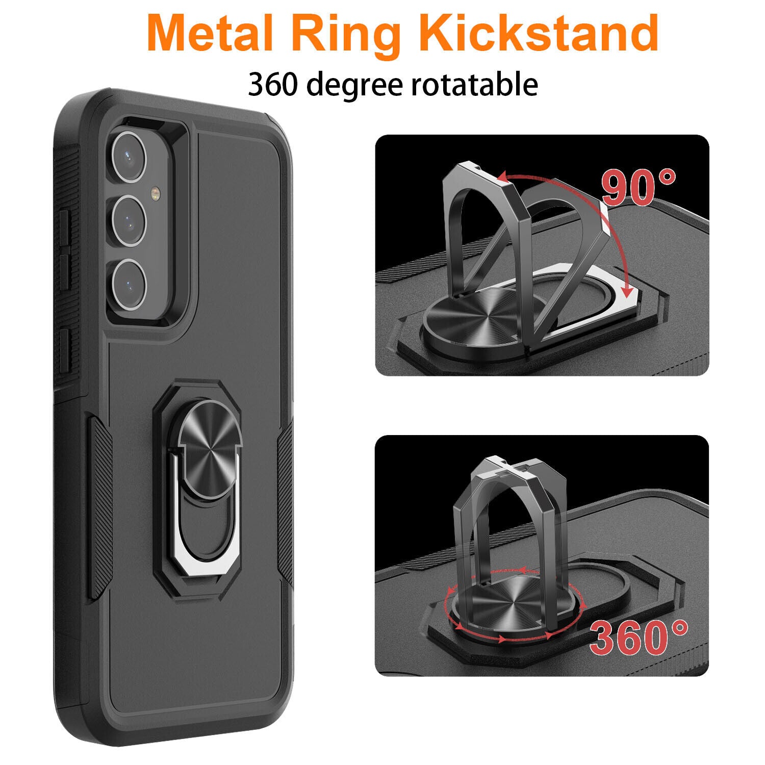 Heavy Duty Ring Case for Samsung Galaxy A16 Heavy Duty Ring Case for Samsung Galaxy A16